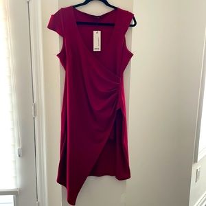 Burgundy dress